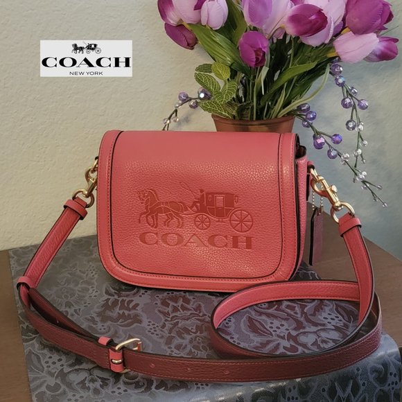 Coach Handbags - COACH Saddle Bag With Horse And Carriage